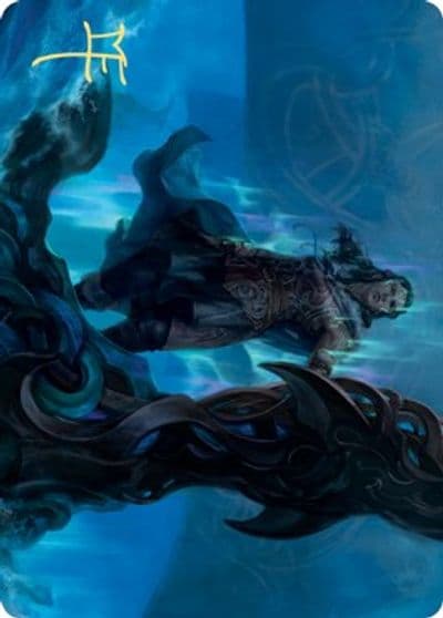 Cosima God of the Voyage Art Card Gold Stamped Signature Art Series: Kaldheim Magic card