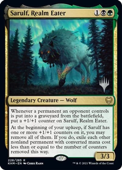 Sarulf Realm Eater Promo Pack: Kaldheim Magic card