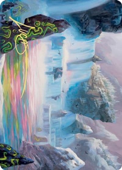 Glittering Frost Art Card Gold Stamped Signature Art Series: Kaldheim Magic card