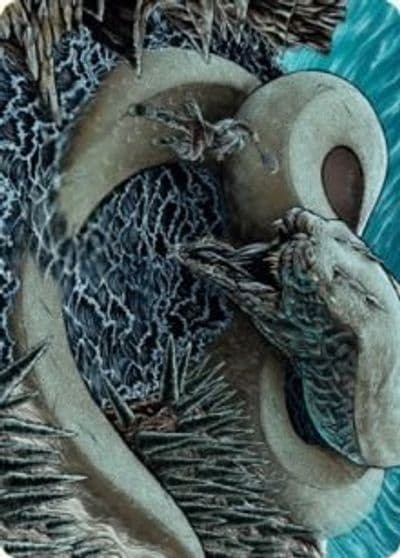 Koma Cosmos Serpent Art Card 80 81 Art Series: Kaldheim Magic card