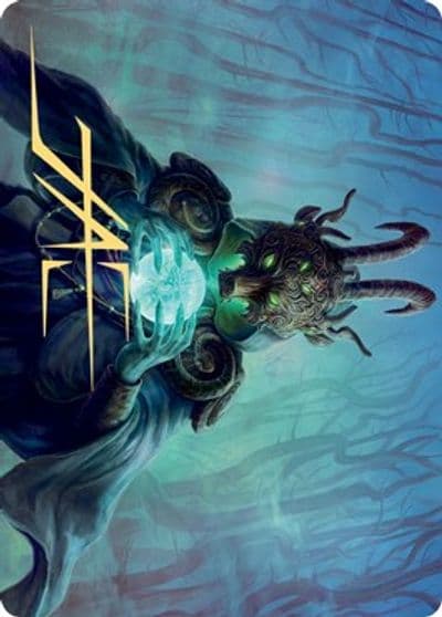 Masked Vandal Art Card Gold Stamped Signature Art Series: Kaldheim Magic card