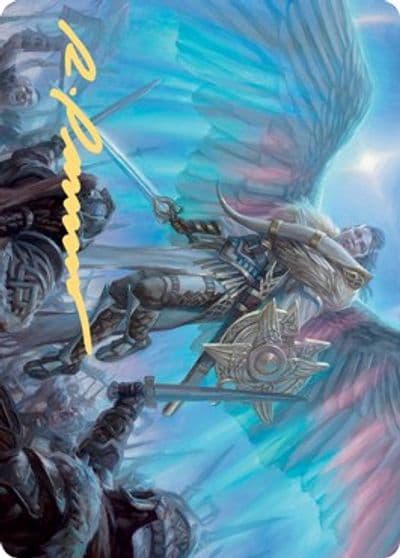 Resplendent Marshal Art Card Gold Stamped Signature Art Series: Kaldheim Magic card