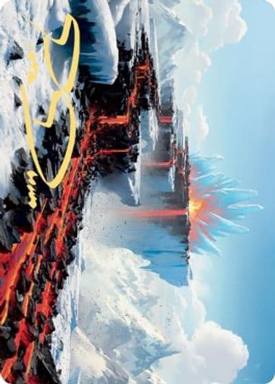 Surtland Frostpyre Art Card Gold Stamped Signature Art Series: Kaldheim Magic card