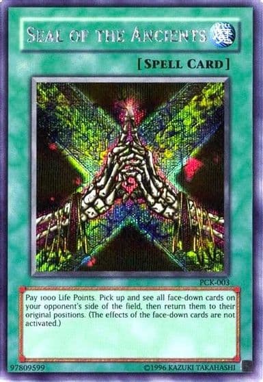 Seal of the Ancients Power of Chaos Kaiba the Revenge Yu-Gi-Oh! Video Game Promotional Cards Yu-Gi-Oh! card