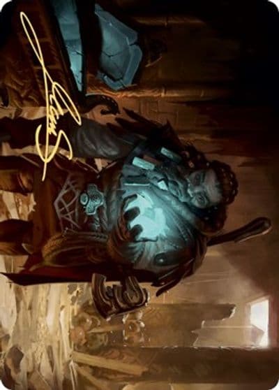 Vault Robber Art Card Gold Stamped Signature Art Series: Kaldheim Magic card