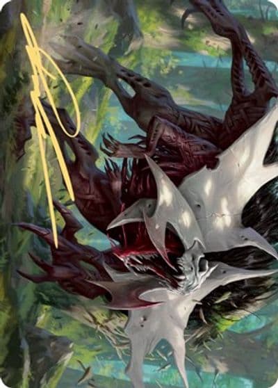 Vorinclex Monstrous Raider Art Card 54 81 Gold Stamped Signature Art Series: Kaldheim Magic card
