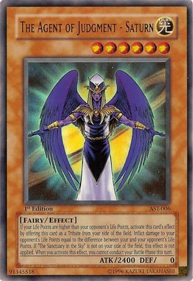 The Agent of Judgment Saturn Ancient Sanctuary Yu-Gi-Oh! card