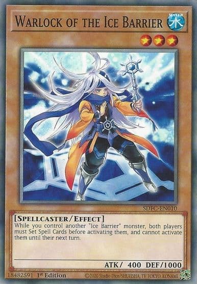 Warlock of the Ice Barrier Structure Deck: Freezing Chains Yu-Gi-Oh! card