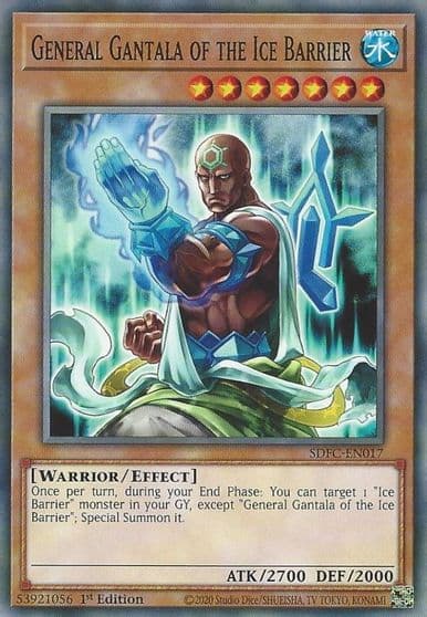 General Gantala of the Ice Barrier Structure Deck: Freezing Chains Yu-Gi-Oh! card