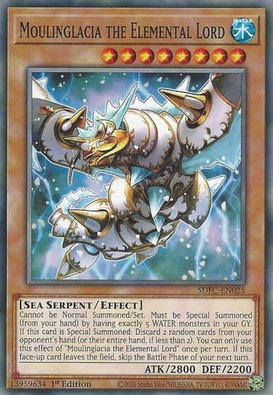 Moulinglacia the Elemental Lord Structure Deck: Freezing Chains Yu-Gi-Oh! card