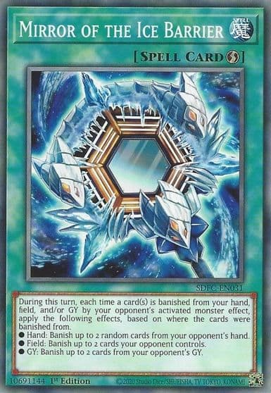 Mirror of the Ice Barrier Structure Deck: Freezing Chains Yu-Gi-Oh! card