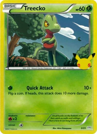 Treecko McDonald's 25th Anniversary Promos Pokemon card