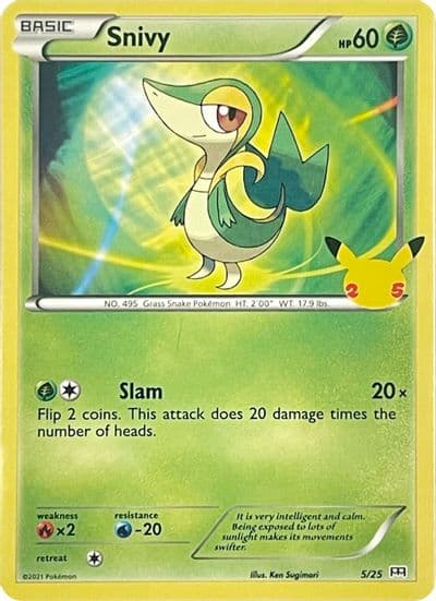 Snivy McDonald's 25th Anniversary Promos Pokemon card