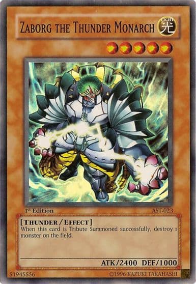 Zaborg the Thunder Monarch Ancient Sanctuary Yu-Gi-Oh! card