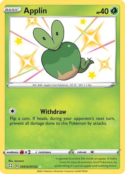 Applin Shining Fates: Shiny Vault Pokemon card