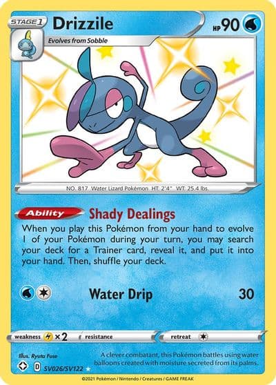 Drizzile Shining Fates: Shiny Vault Pokemon card