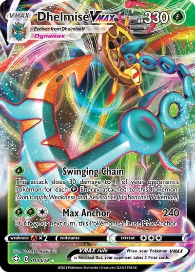 Dhelmise VMAX Shining Fates Pokemon card