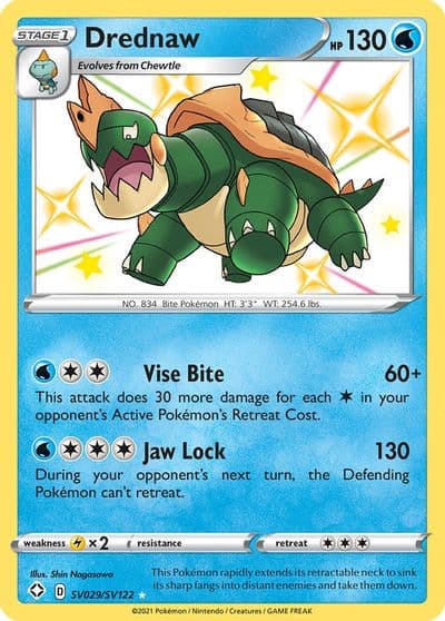 Drednaw Shining Fates: Shiny Vault Pokemon card