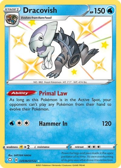 Dracovish Shining Fates: Shiny Vault Pokemon card