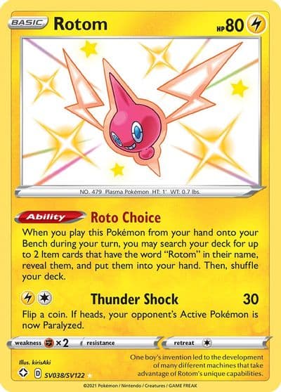 Rotom Shining Fates: Shiny Vault Pokemon card