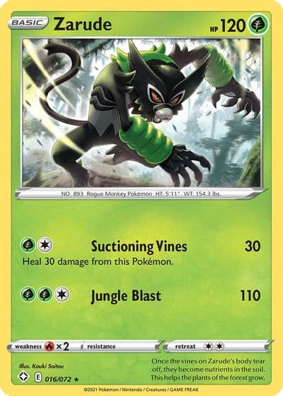 Zarude Shining Fates Pokemon card