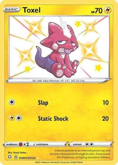 Toxel Shining Fates: Shiny Vault Pokemon card