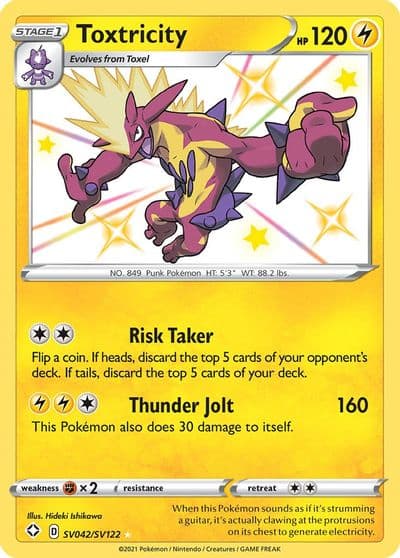 Toxtricity Shining Fates: Shiny Vault Pokemon card
