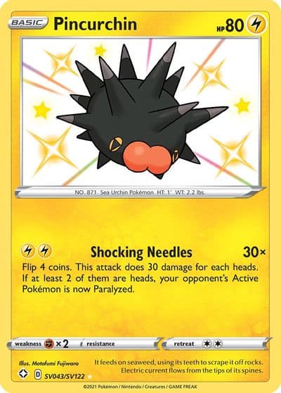 Pincurchin Shining Fates: Shiny Vault Pokemon card