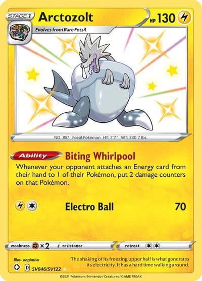 Arctozolt Shining Fates: Shiny Vault Pokemon card