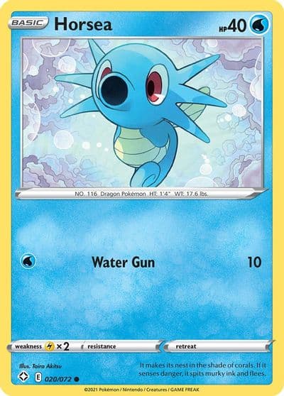 Horsea Shining Fates Pokemon card