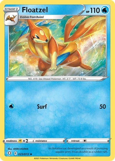 Floatzel Shining Fates Pokemon card