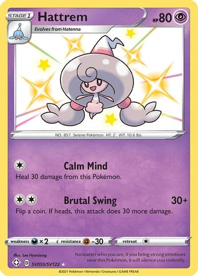 Hattrem Shining Fates: Shiny Vault Pokemon card