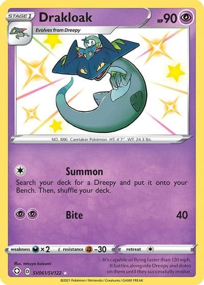 Drakloak Shining Fates: Shiny Vault Pokemon card