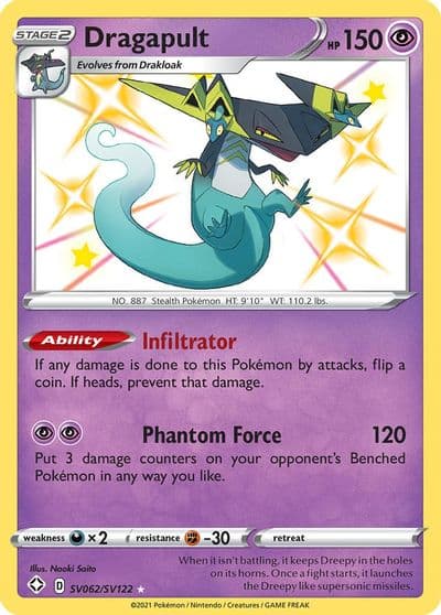 Dragapult Shining Fates: Shiny Vault Pokemon card