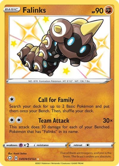 Falinks Shining Fates: Shiny Vault Pokemon card