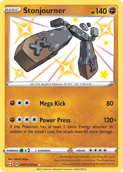 Stonjourner Shining Fates: Shiny Vault Pokemon card