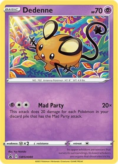 Dedenne - SWSH080 SWSH: Sword & Shield Promo Cards Pokemon card