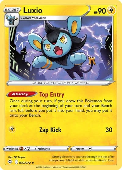 Luxio Shining Fates Pokemon card