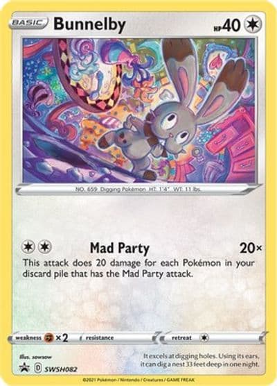 Bunnelby - SWSH082 SWSH: Sword & Shield Promo Cards Pokemon card