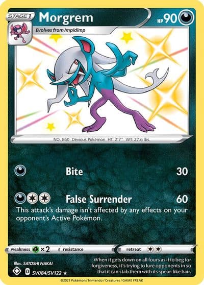 Morgrem Shining Fates: Shiny Vault Pokemon card