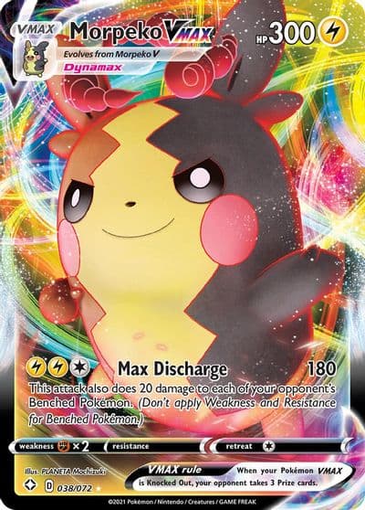 Morpeko VMAX Shining Fates Pokemon card