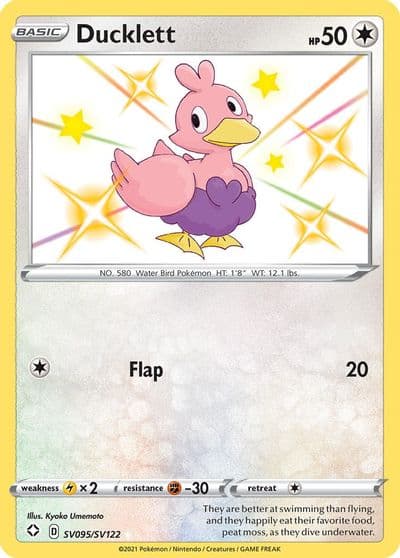 Ducklett Shining Fates: Shiny Vault Pokemon card