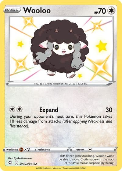 Wooloo Shining Fates: Shiny Vault Pokemon card