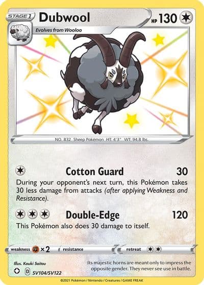 Dubwool Shining Fates: Shiny Vault Pokemon card