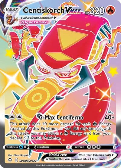 Centiskorch VMAX Shining Fates: Shiny Vault Pokemon card