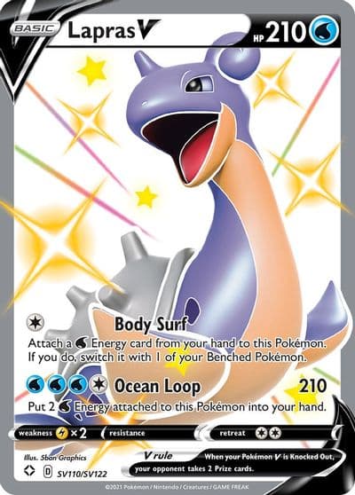 Lapras V Shining Fates: Shiny Vault Pokemon card