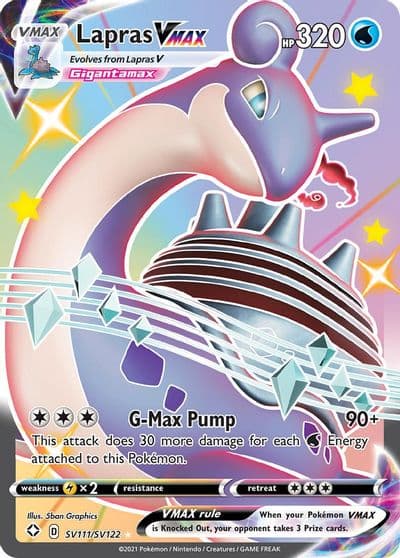 Lapras VMAX Shining Fates: Shiny Vault Pokemon card