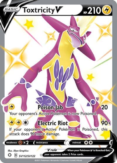 Toxtricity V Shining Fates: Shiny Vault Pokemon card