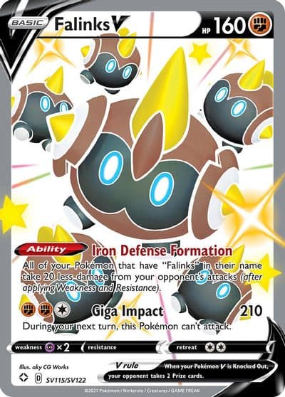 Falinks V Shining Fates: Shiny Vault Pokemon card