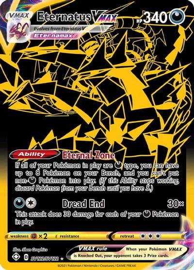 Eternatus VMAX Shining Fates: Shiny Vault Pokemon card